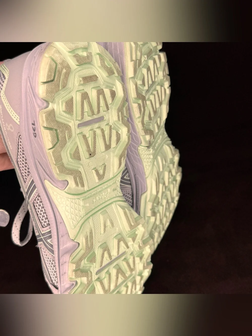 ASICS GEL-Venture 8 Women's Trail Running Shoes Gray Pink Mint